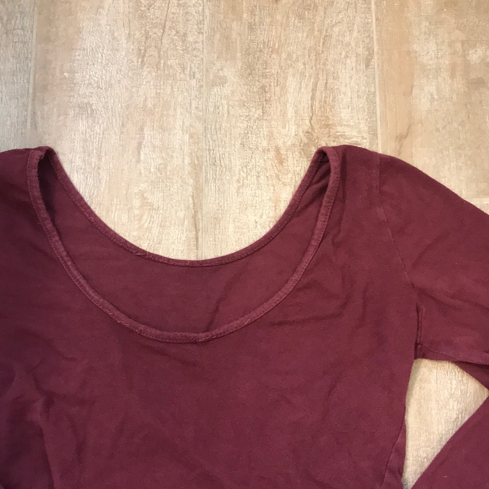 Brandy Melville Maroon Crop Top